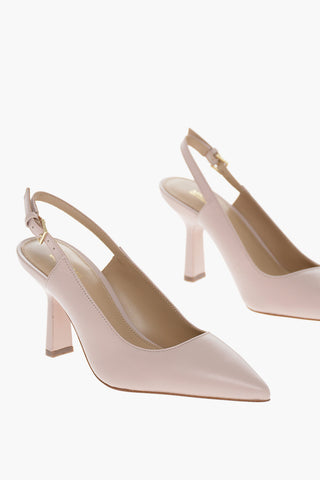 Slingbacks in Pelle CLEO con Tacco a Rocchetto 7cm