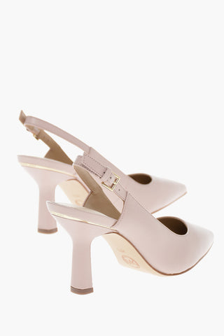 Slingbacks in Pelle CLEO con Tacco a Rocchetto 7cm