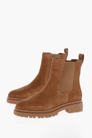 LAUREN Suede CORINNE Chelsea Booties