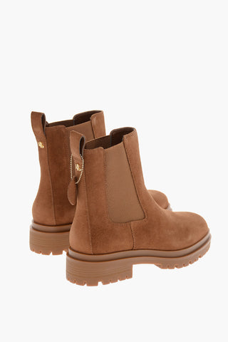 LAUREN Suede CORINNE Chelsea Booties