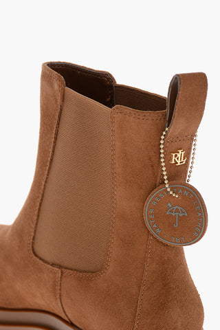 LAUREN Suede CORINNE Chelsea Booties