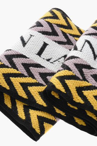 Silk and Wool Reversible Scarf with Fringe Edges