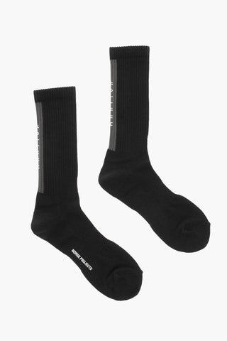 Ribbed BJARKI ARKTISK Long Socks with Embroidered Logo