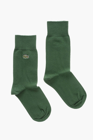 Solid Color Long socks with Embroidery Logo