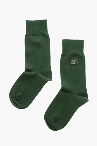 Solid Color Long socks with Embroidery Logo