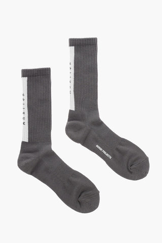 Ribbed BJARKI ARKTISK Long Socks with Embroidered Logo