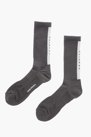 Ribbed BJARKI ARKTISK Long Socks with Embroidered Logo