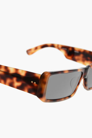 DRIES VAN NOTEN Tortoiseshell Sunglasses with Square Frame
