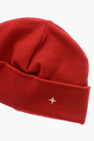 Beanie A Tinta Unita in Misto Lana