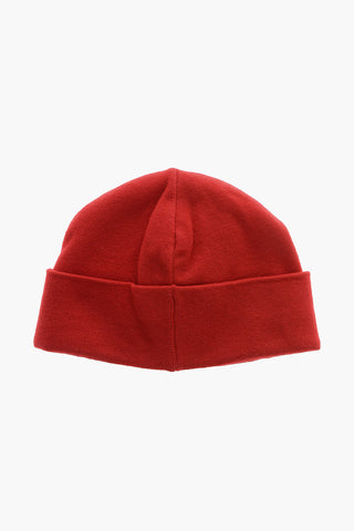 Beanie A Tinta Unita in Misto Lana