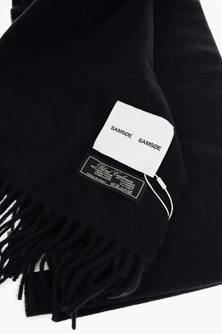 Wool and Cashmere EFIN Scarf with Fringes