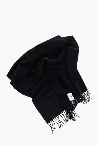Wool and Cashmere EFIN Scarf with Fringes