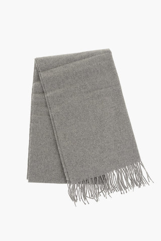 Solid Color ACCOLA Maxi Scarf with Fringes