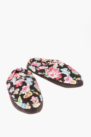 Slippers Motivo Floreale Trapuntate 