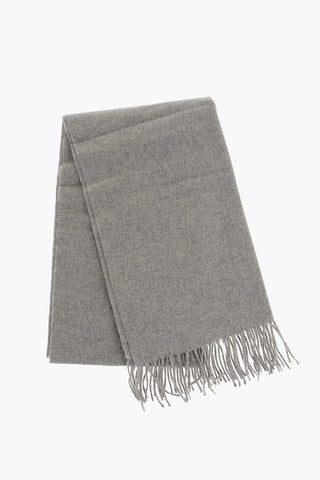 Wool and Cashmere EFIN Scarf with Fringes