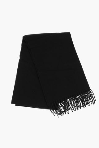 Solid Color ACCOLA Maxi Scarf with Fringes