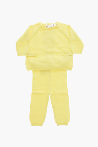 Set Maglia e Pantaloni a Tinta Unita