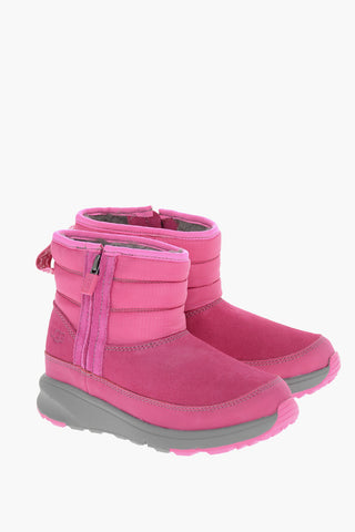 Suede and Fabric TRUCKEE WEATHER Snow Boots with Zip Closure