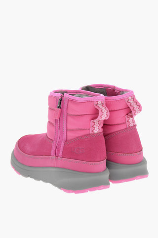 Suede and Fabric TRUCKEE WEATHER Snow Boots with Zip Closure