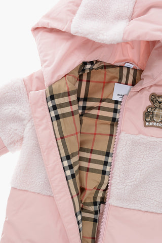 Padded RAY Snow Suit with Faux Fur Trims