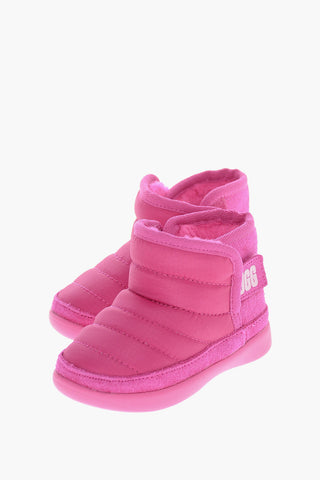 Quilted ZAYLEN Snow Boots with Velcro Fastening and Wool Inner