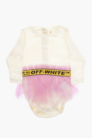 Long Sleeve Bodysuit with Tulle Details