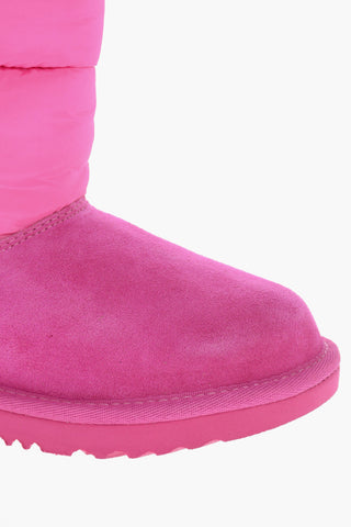 Suede Leather BAILEY Snow Boots with Decorative Bow