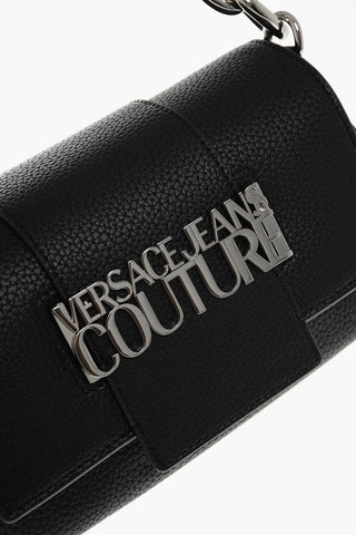 JEANS COUTURE Borsa in Ecopelle Martellata con Catena Argentata