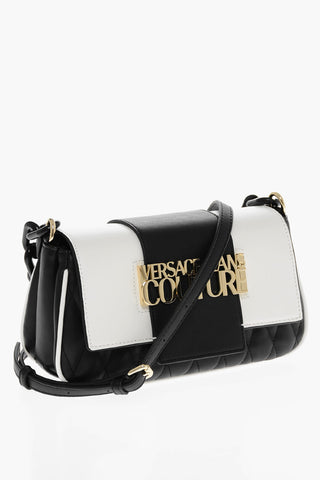 JEANS COUTURE Faux Leather Crossbody Bag with Golden Logo