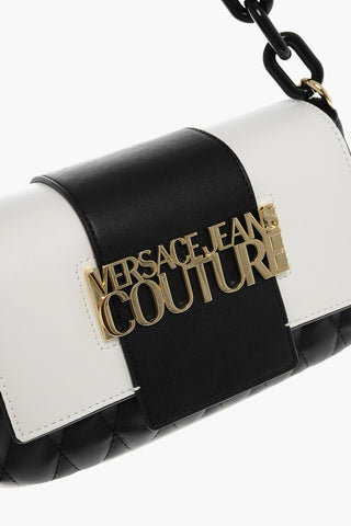 JEANS COUTURE Faux Leather Crossbody Bag with Golden Logo