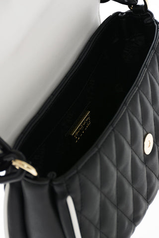 JEANS COUTURE Faux Leather Crossbody Bag with Golden Logo