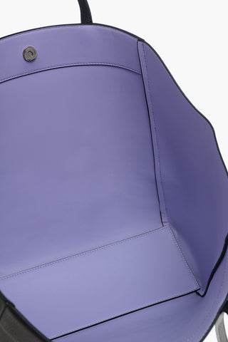 JEANS COUTURE Maxi Borsa Tote in Eco Pelle Martellata con Cloutch