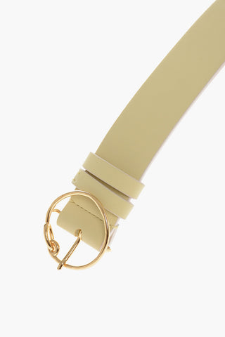 Faux Leather DAILEY Belt with Round Buckle 35mm