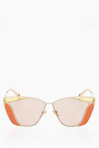 Metal Frame GEMMA Sunglasses with Contrasting Details