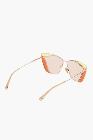 Metal Frame GEMMA Sunglasses with Contrasting Details