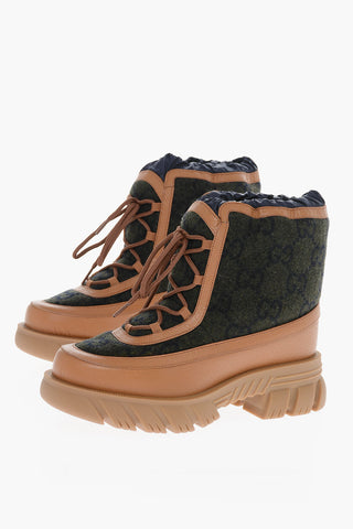 Wool Snow Boots with Monogrammed Motif
