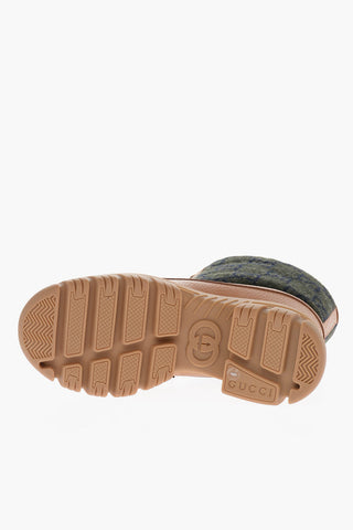 Wool Snow Boots with Monogrammed Motif