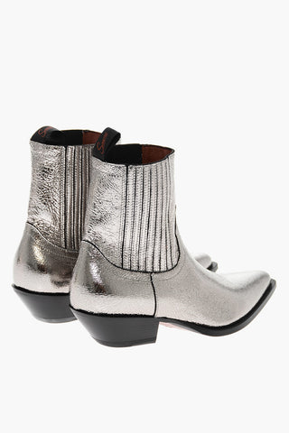 Laminated Leather HIDALGO Ankle Boots