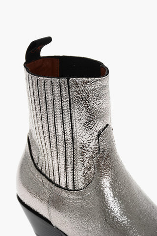 Laminated Leather HIDALGO Ankle Boots