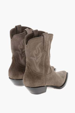 Suede PERLA Texan Boots 5cm