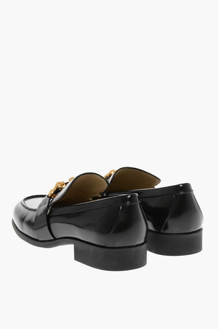 Leather MONSIEUR Loafers with Double Buckle