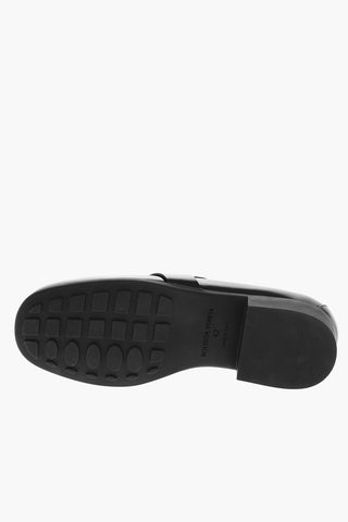Leather MONSIEUR Loafers with Double Buckle