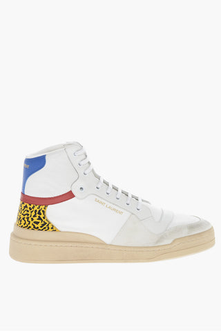 Leather-blend SL/24 MID TOP Sneakers