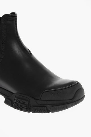 LEON Chelsea Boots with Embossed Logo