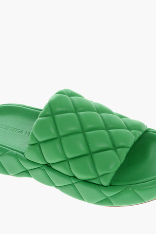 Leather Quilted Slides