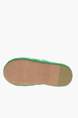 Leather Quilted Slides