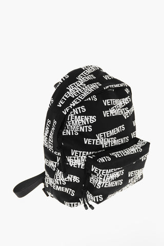 Zainetto Bicolore con Stampa Logo All-Over