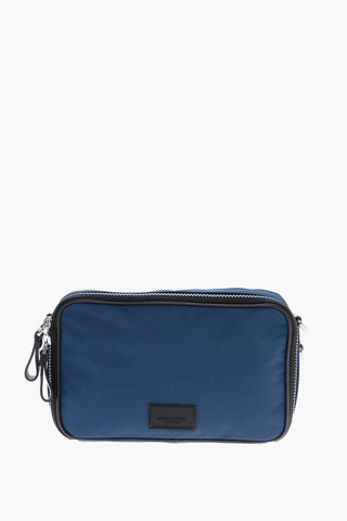GIORGIO Two-Tone Crossbody Bag with Leather Trims
