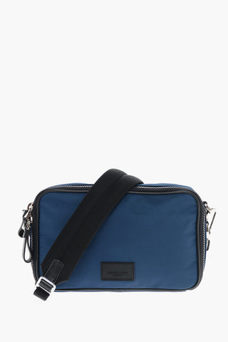 GIORGIO Two-Tone Crossbody Bag with Leather Trims