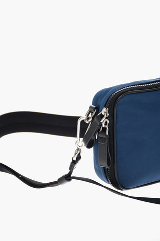 GIORGIO Two-Tone Crossbody Bag with Leather Trims